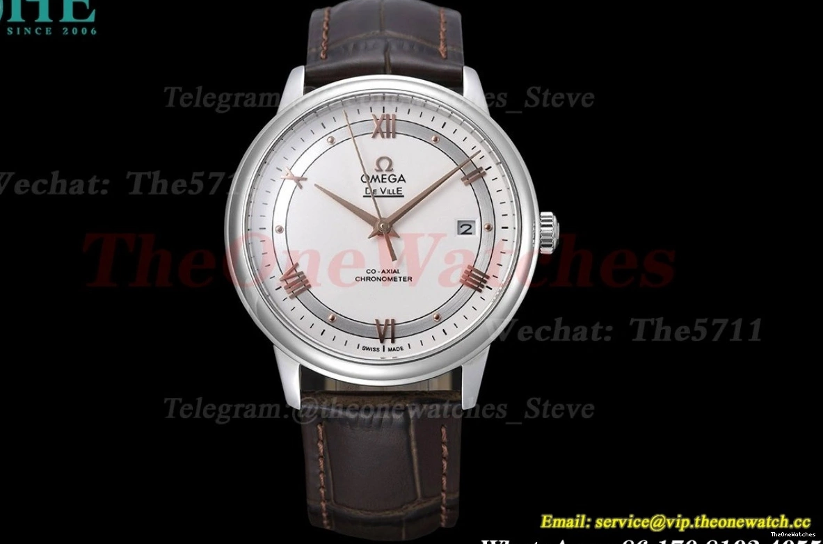 White SS Co-Axial Line Ville Men's De LE GDF 39.5MM MY8215 1226